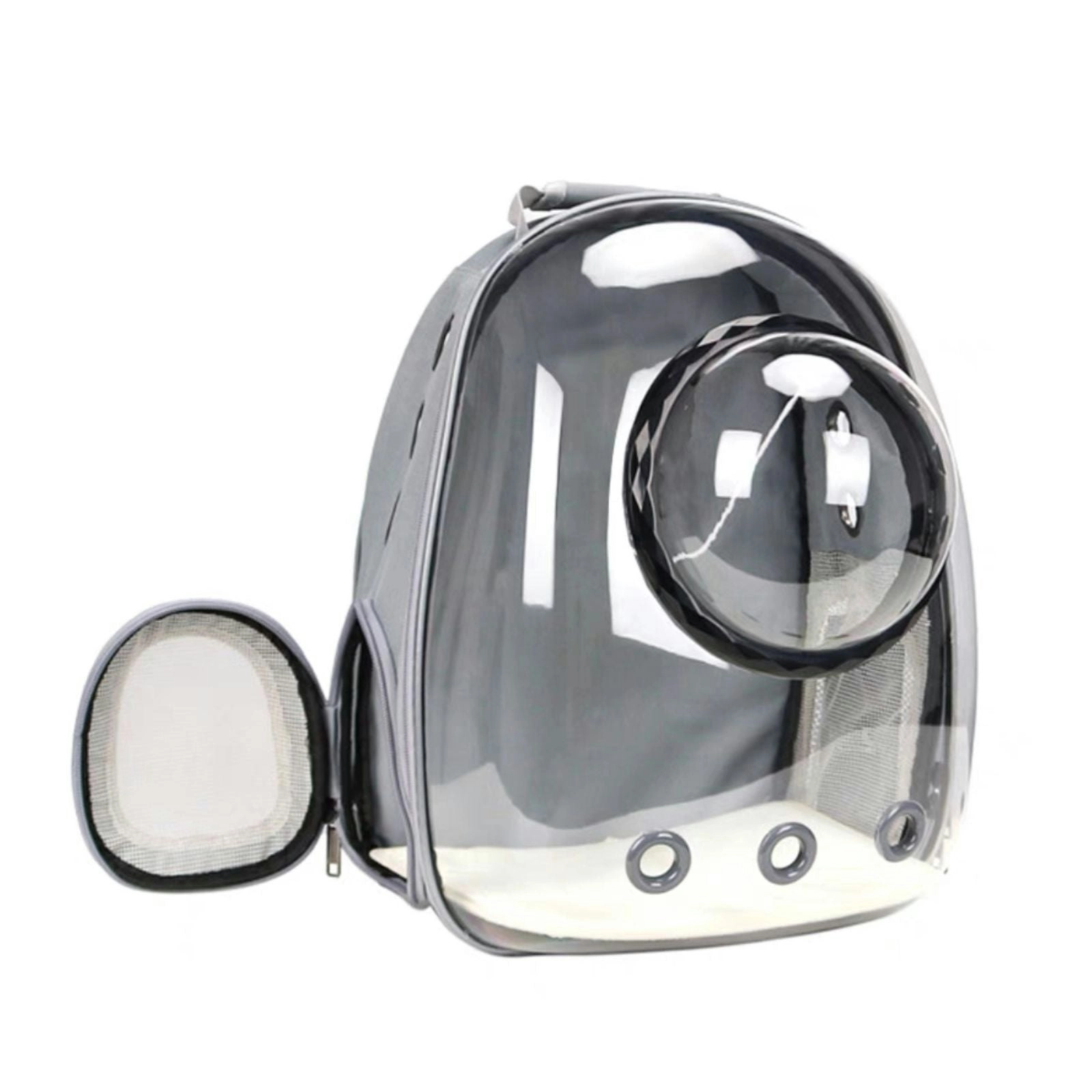 Floofi Expandable Space Capsule Backpack Pet Cat Puppy Bag (Grey)