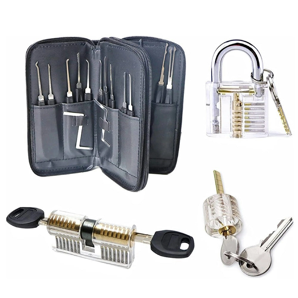 Gominimo 34 Pcs Lock Picking Kit and a Carrying Bag (Black)