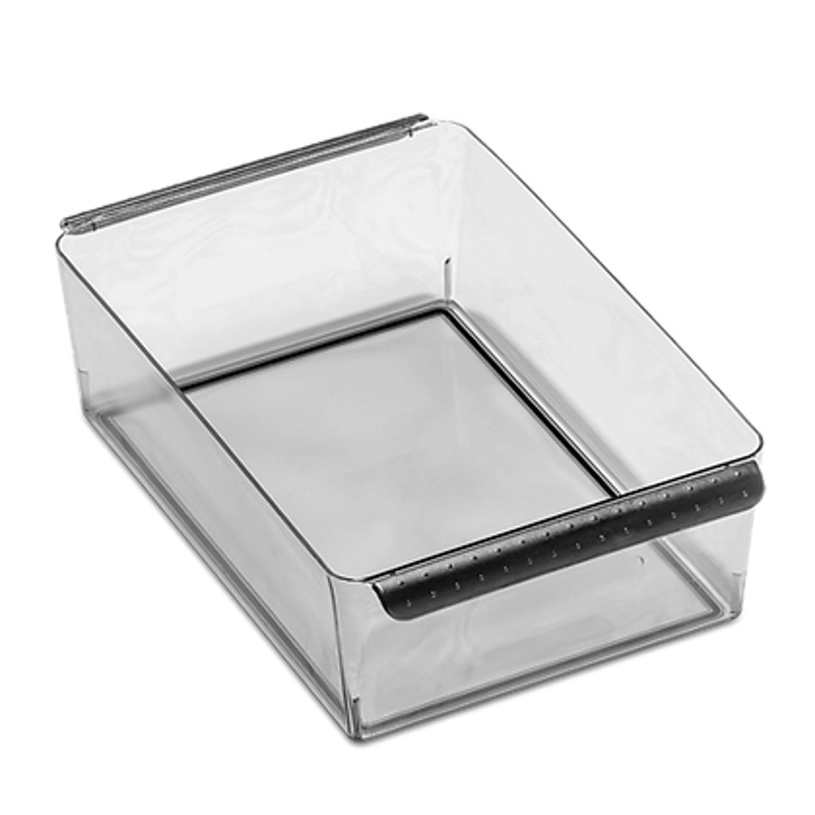 Madesmart Wide Deep Bin Clear lid Dry-erase Space BPA-free (Sz) Carbon