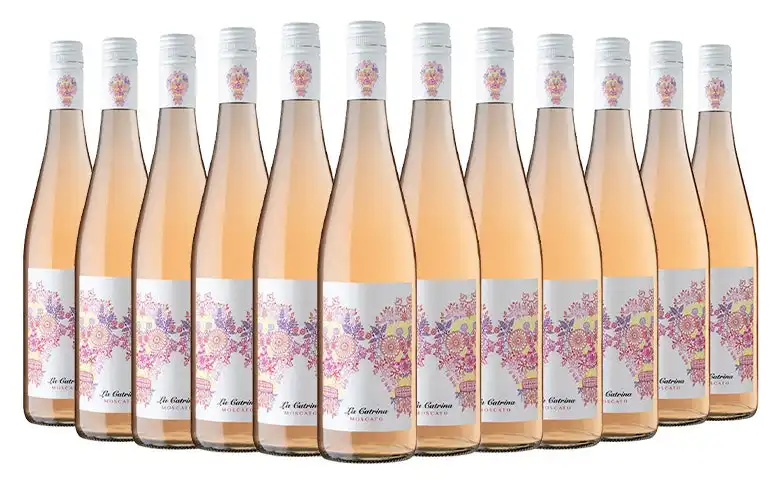 La Catrina Pink Moscato Nv Dozen