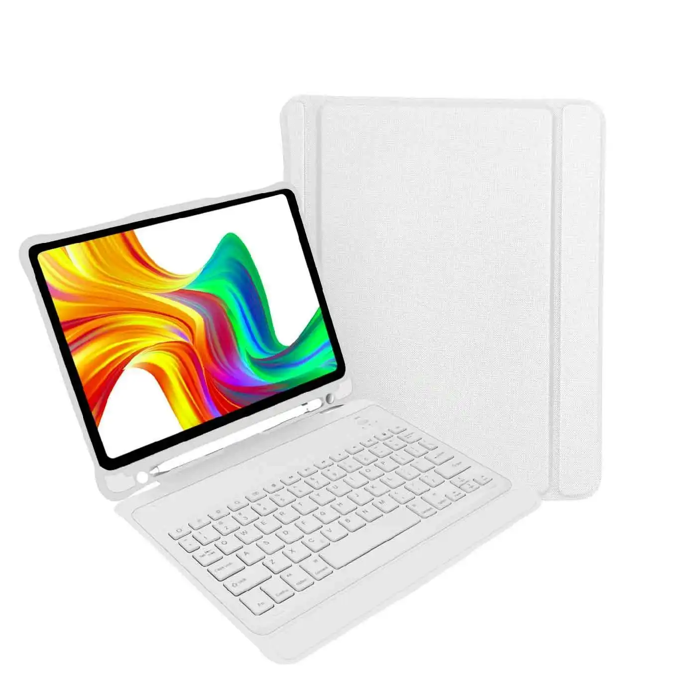 Laser iPad 10.9" White Wireless Keyboard & Protective Case Combo