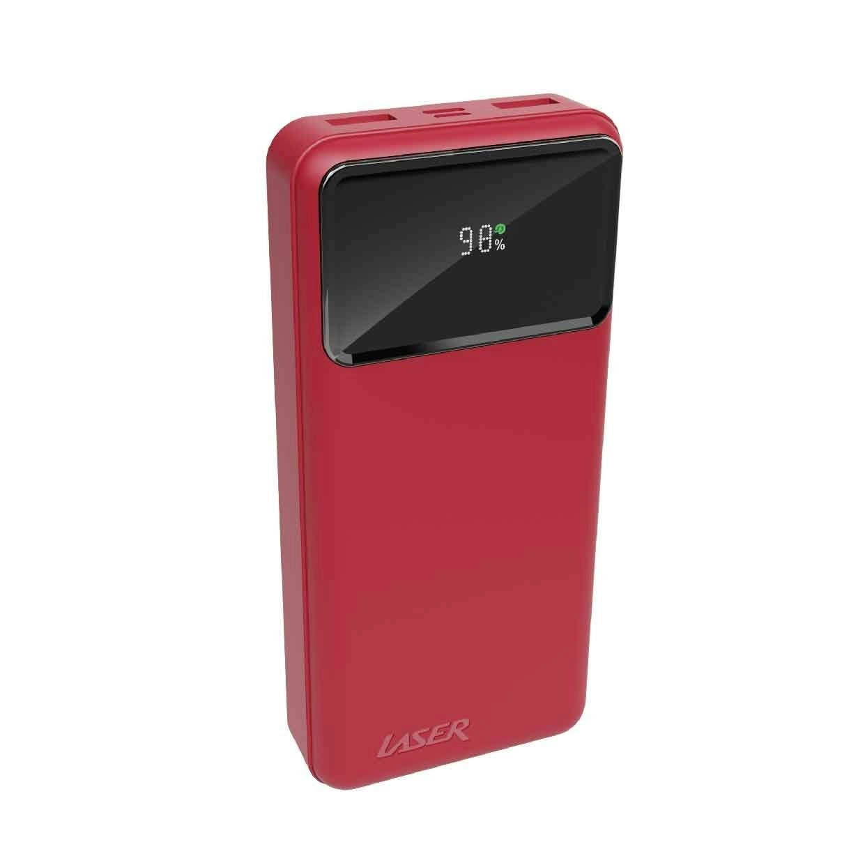 Laser 20000mAh Powerbank Red 18W PD Quick Charge LED Display