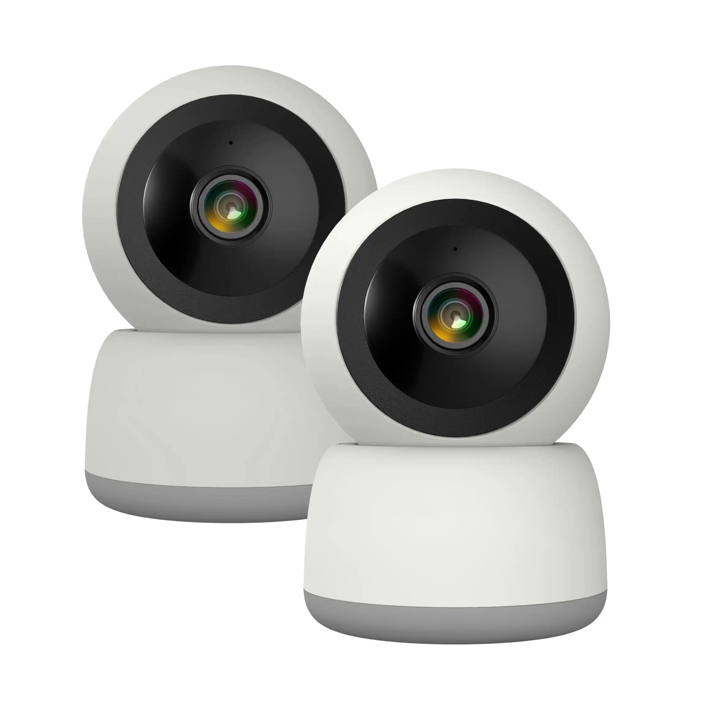 Laser 1080p Smart Home Camera 2-Pack: Pan, Tilt, Night Vision, 2-Way Audio