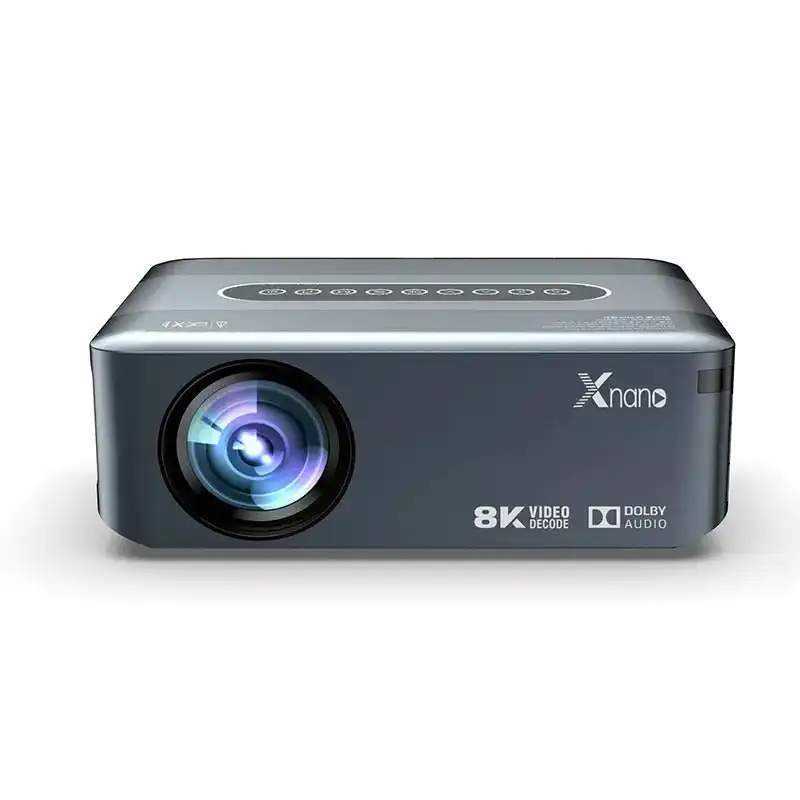 Xnano X1 Projector with Ultra HD 8K Video Decode HDR 10+ AI intelligence android 9.O - Grey