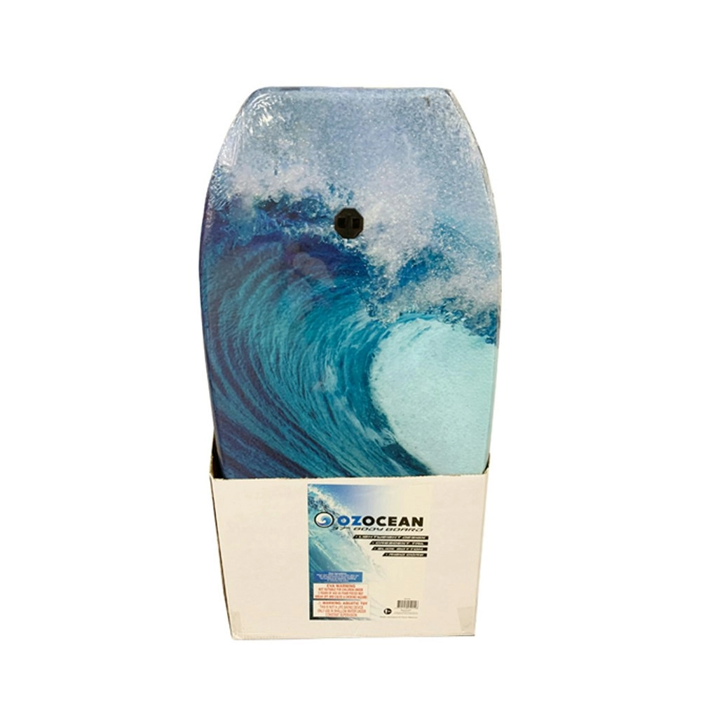 Oz Ocean Eps 64x46cm Bodyboard w/ Strap Beach Floater Kick Swim Board Assorted