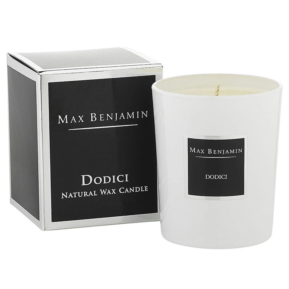 Max Benjamin 190g Natural Wax Home Scented/Fragrance Candle Décor Jar Dodici