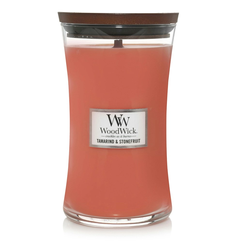 WoodWick 609g Scented Home Fragrance Soy Wax Candle Tamarind & Stonefruit Large