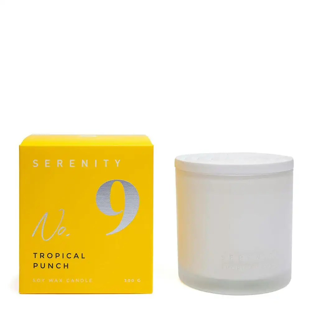 Serenity Numbered Core 300g Scented Soy Wax Candle Home Fragrance Tropical Punch