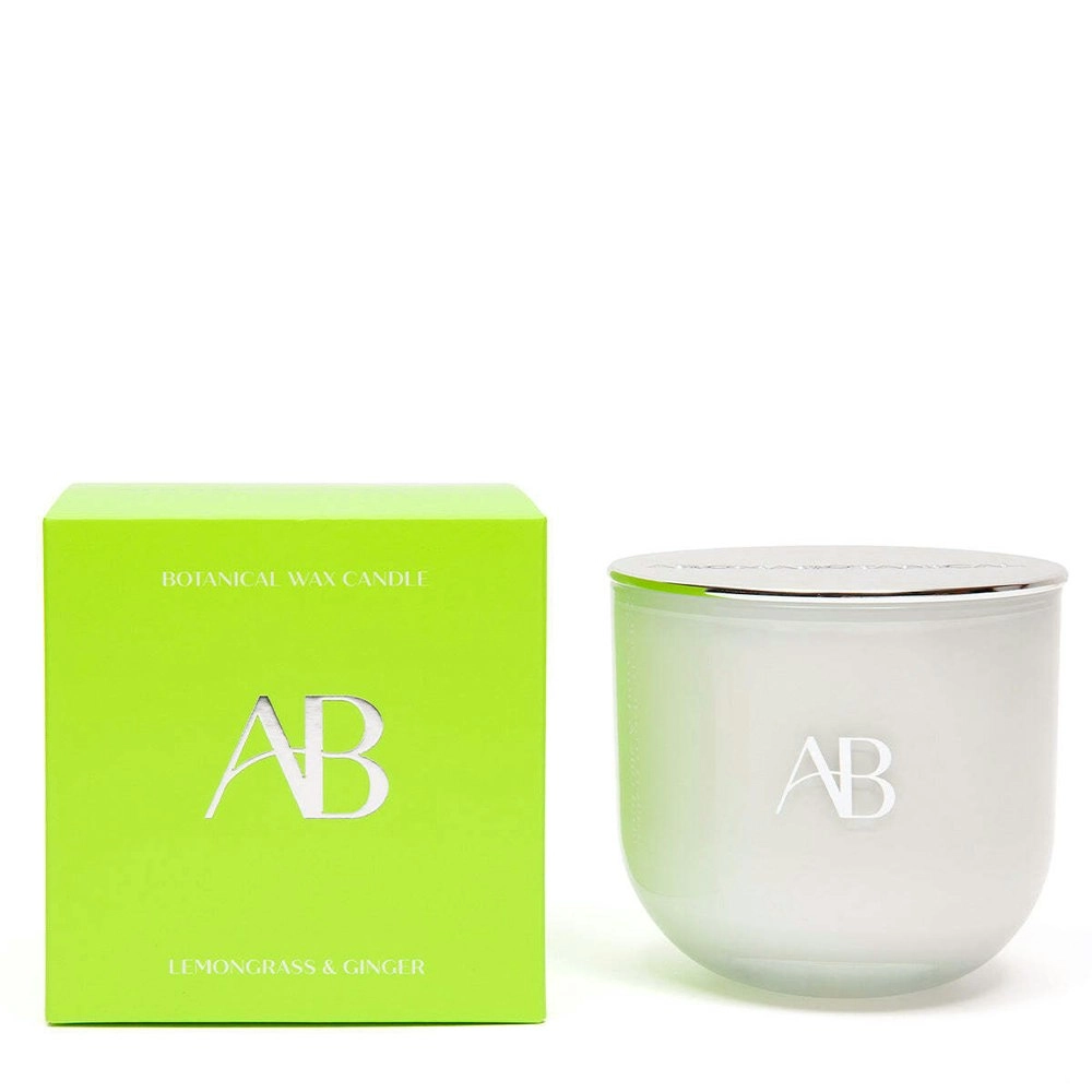 Aromabotanical 340g Scented Wax Candle Home Room Fragrance Lemongrass & Ginger