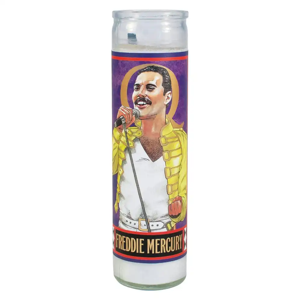 Unemployed Philosophers Guild 20cm Freddie Mercury Secular Saint Candle Decor