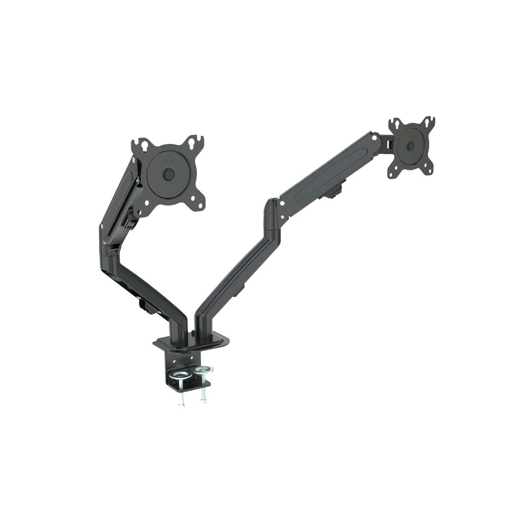 Monster Adjustable Dual Arm Monitor Mount VESA 75/100mm For 27" Screens Black