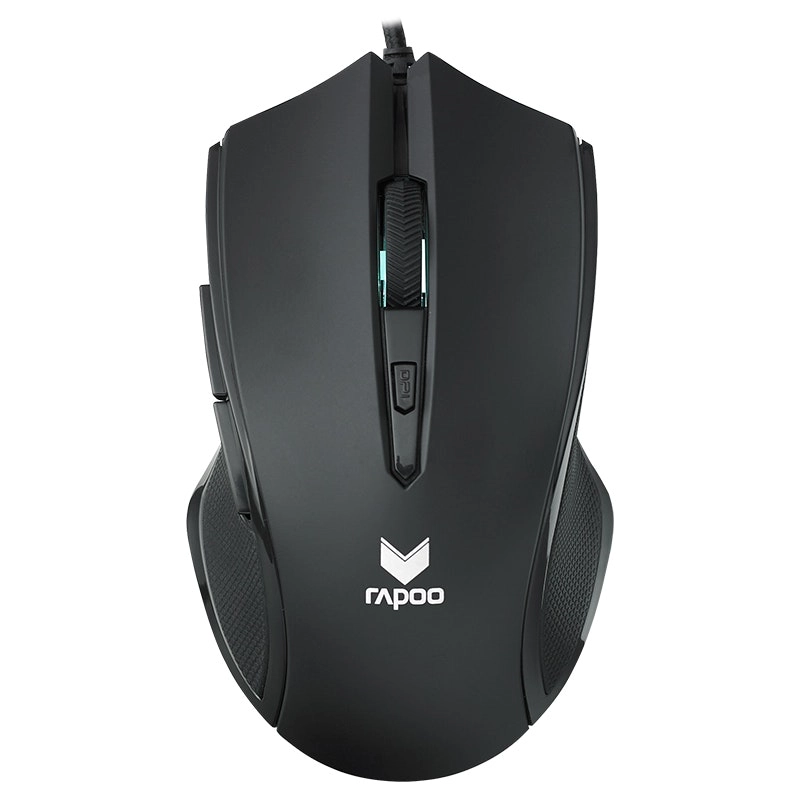 Rapoo V20S Wired LED Optical Gaming Mouse 3000DPI For PC/Laptop Computer Black