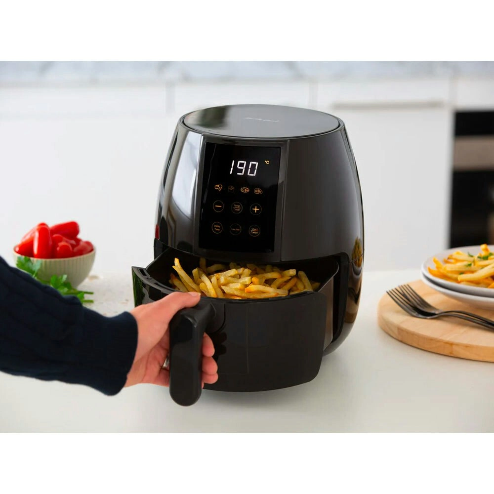 Healthy Choice 3L Black Digital Air Fryer w/200°C, Non-Stick & Removable Basket