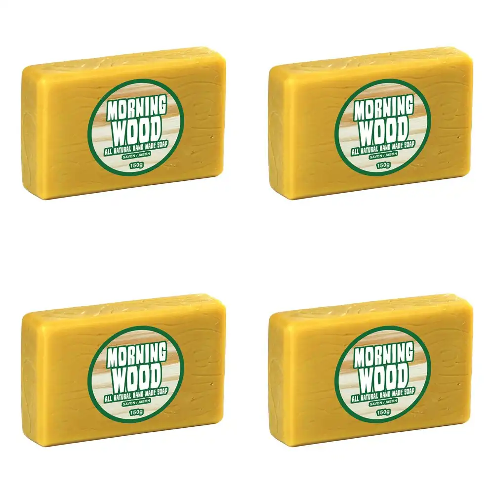 4PK Gamago Morning Wood Bar Soap 150g Natural Royal Pine Scent Body Fragrance