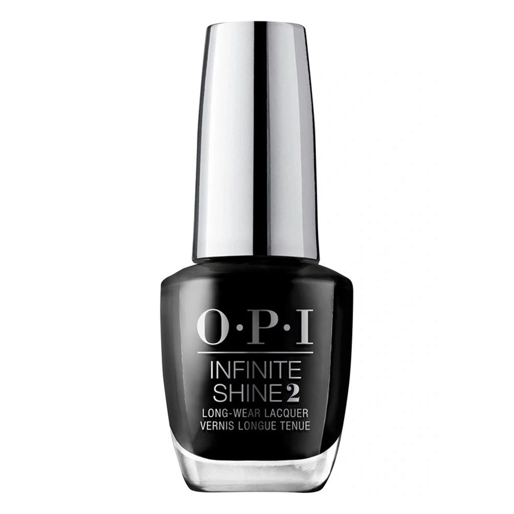 OPI Infinite Shine 15ml Long Wear Lacquer Nail Polish Black Onyx Hand Manicure