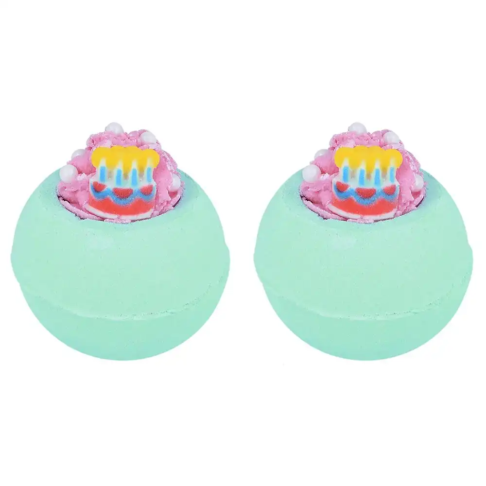 2PK Bomb Cosmetic Happy Bath-day Bomb Blaster Body Fragrance Bathing Tub Fizzy