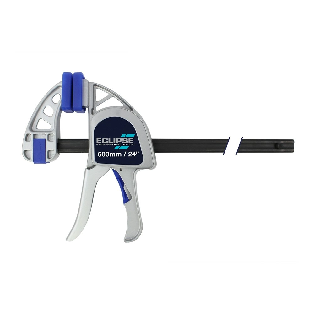 Eclipse Pro Tools One-Handed Clamp 300kg/610mm Reversible Clamping Force Grey