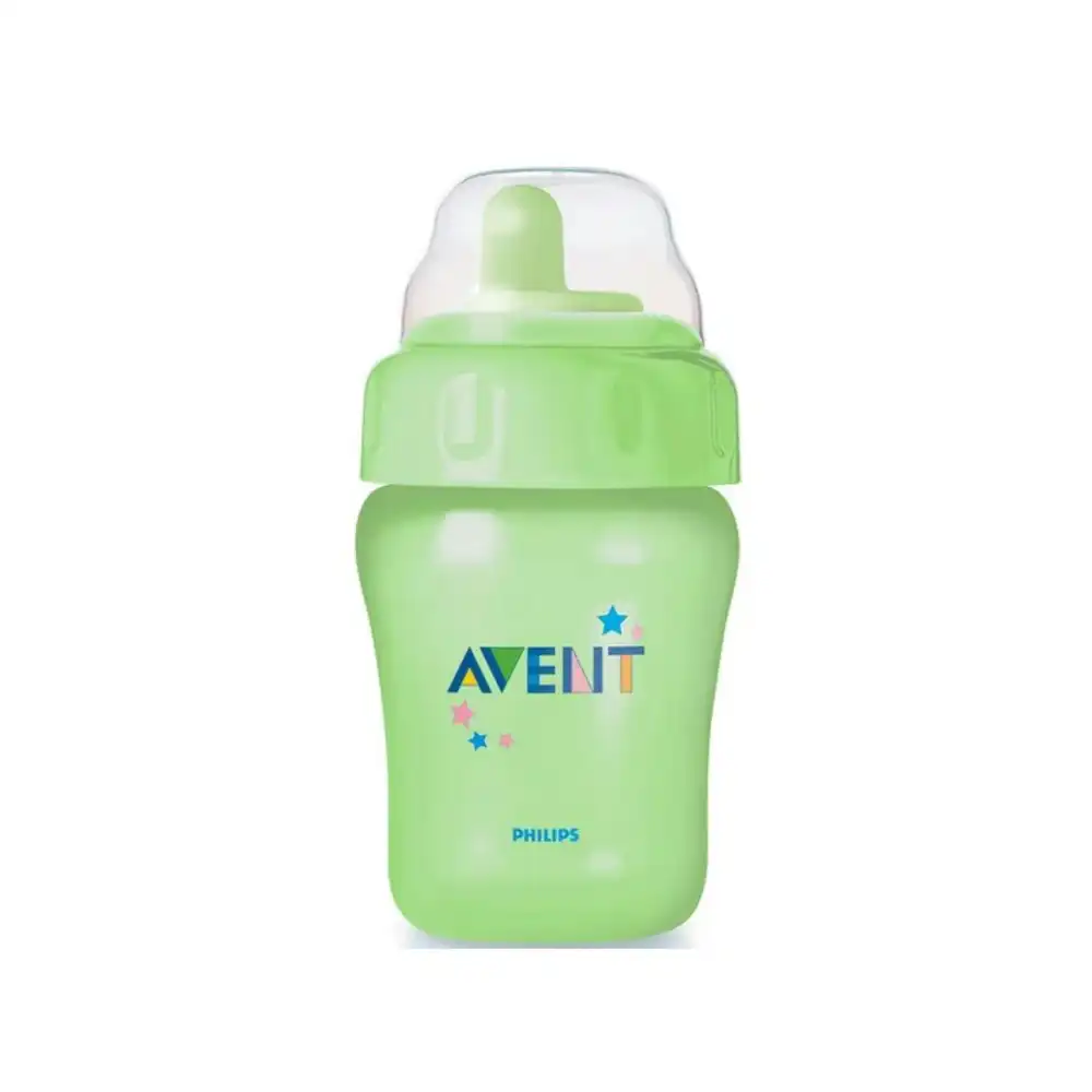 Philips Avent Magic Sippy Cup/Drink Tumbler Toddler 260ml Green/Purple Asst 12m+