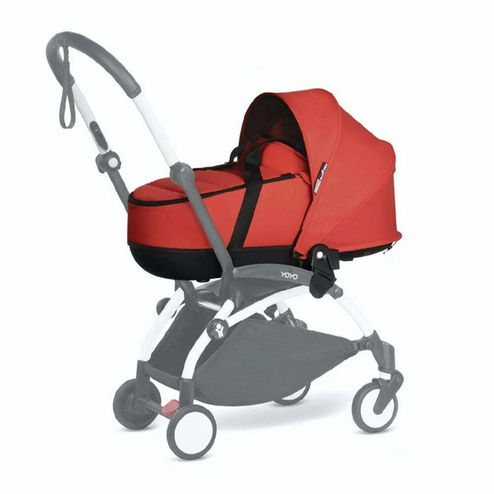 Babyzen Newborn/Baby Yoyo Portable Compact Travel Bassinet w/ Canopy Red 0+