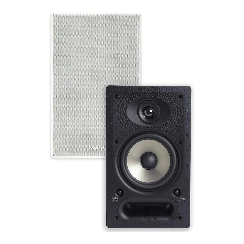 Polk Audio AW6500-A 65RT Premium In-Wall Speaker w/ 6.5" Driver White Home Sound