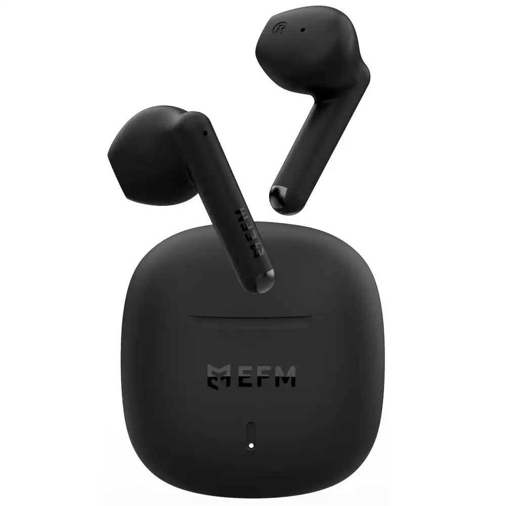 EFM Kansas TWS In-Ear Wireless Earbuds/Earphones w/ Mic & Fast Charge Black