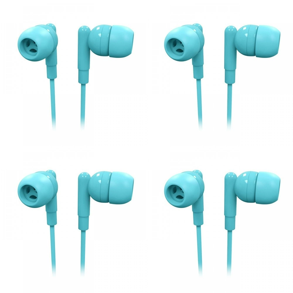 4x Laser Wired 3.5mm Silicone In-Ear Earbuds Headphone 1.2m For Phones Icy Morn