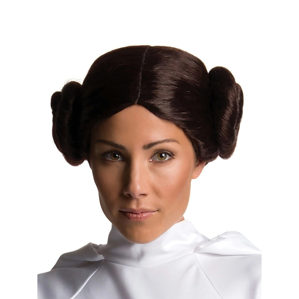 Star Wars Princess Leia Wig Costume Party Dress-up Accessory Headwear Adult BRWN