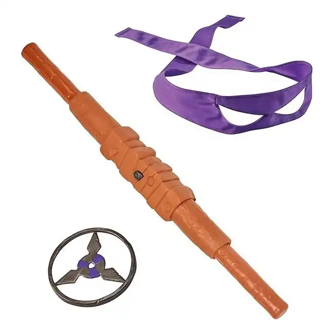 TMNT MM Movie Basic Roleplay - Don Transforming Bo Staff Kids Costume 4y+