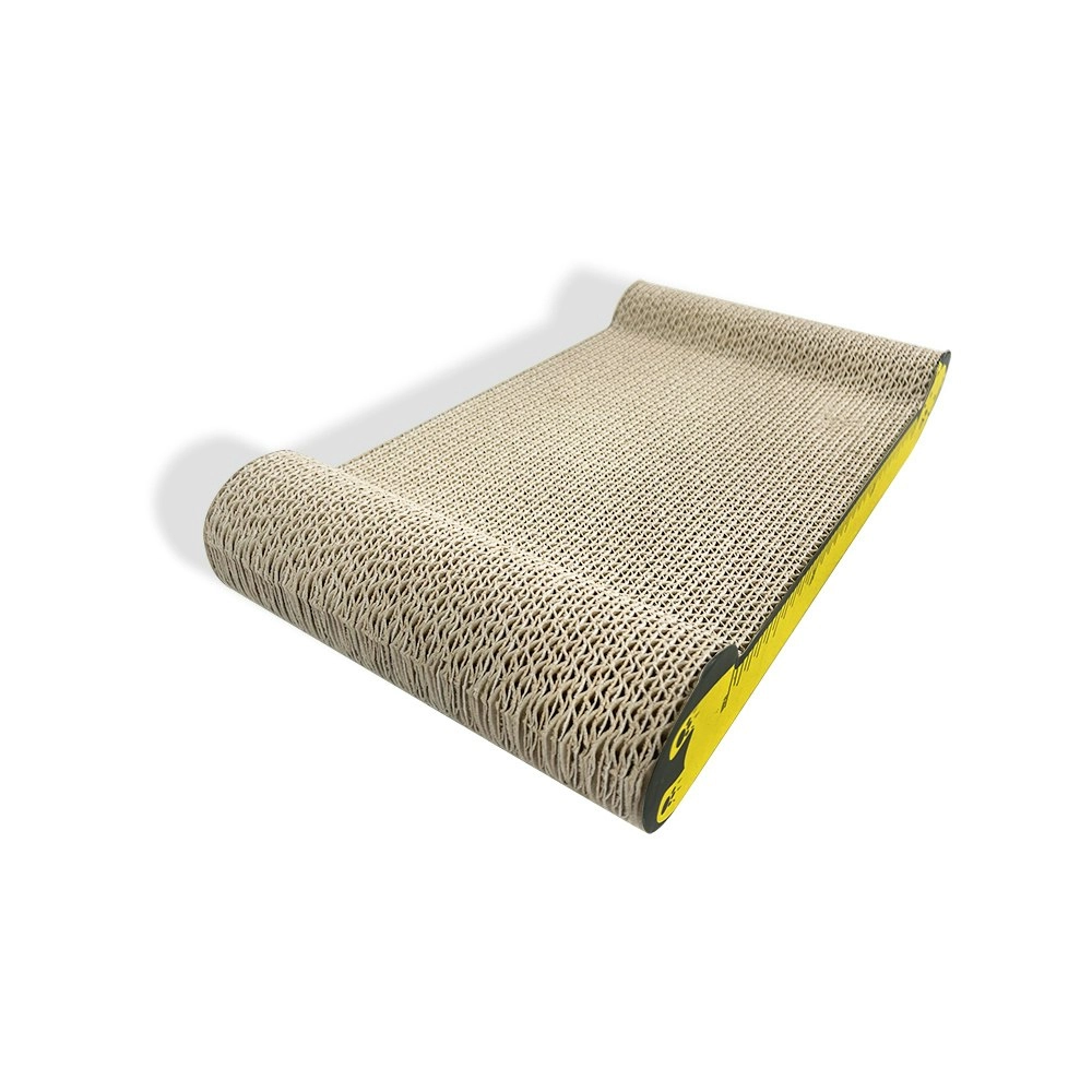 Zodiac 42x22cm Scratcher Pet Cat Scratching Furniture Fun Play Bed Pad Yellow