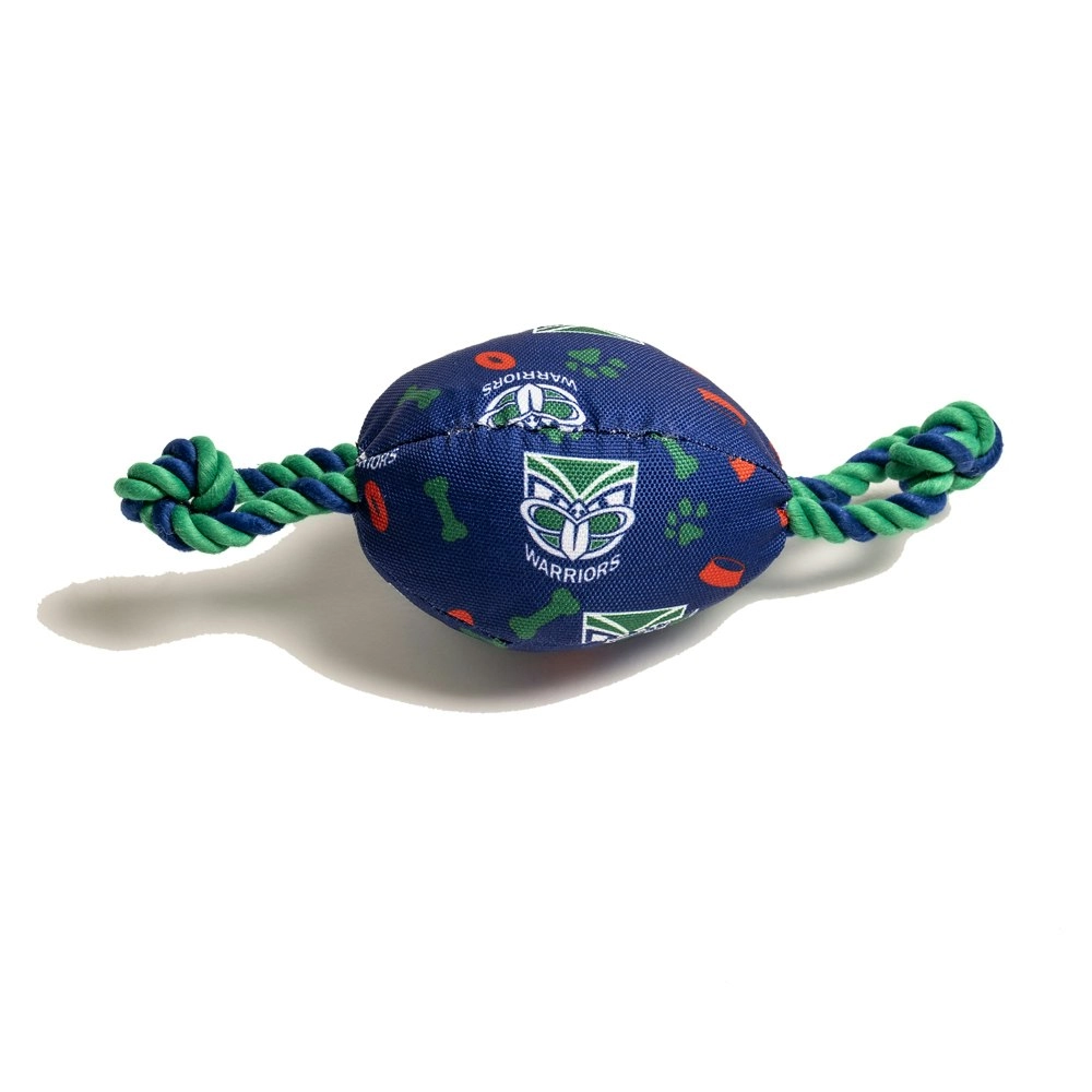 The Stubby Club New Zealand Warriors NRL Themed Durable Dog/Cat Pet Chew Toy