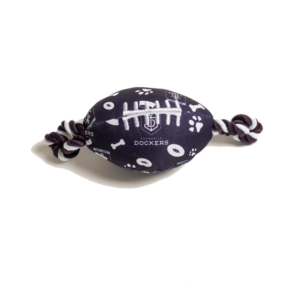 The Stubby Club Fremantle Dockers AFL Themed Durable Dog/Cat Pet Play Chew Toy