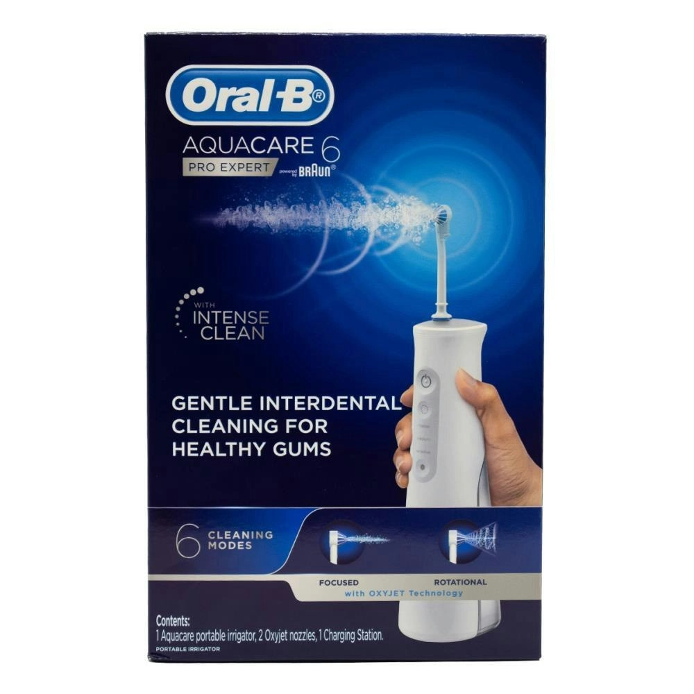 Oral B AquaCare 6 Portable Irrigator Water Flosser Kit Portable Teeth Cleaning