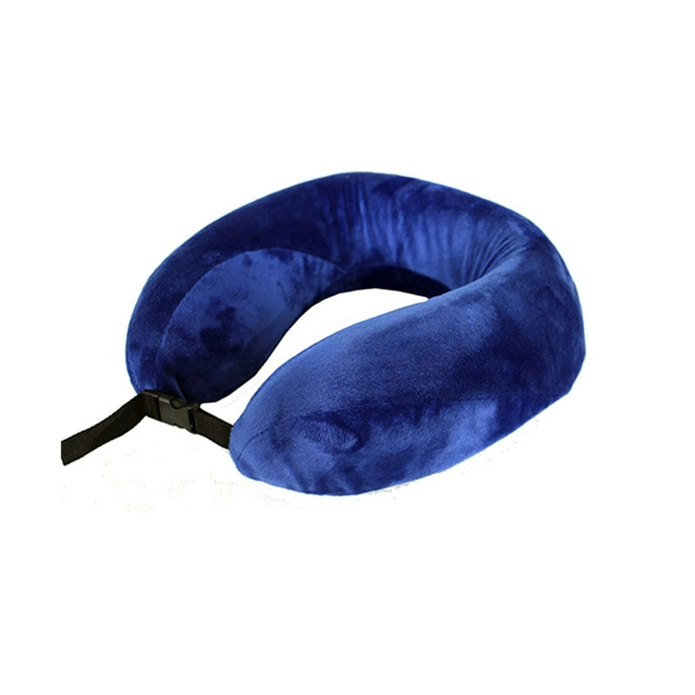 Tosca Adjustable Memory Foam Travel Neck Support Sleeping Pillow  - Navy