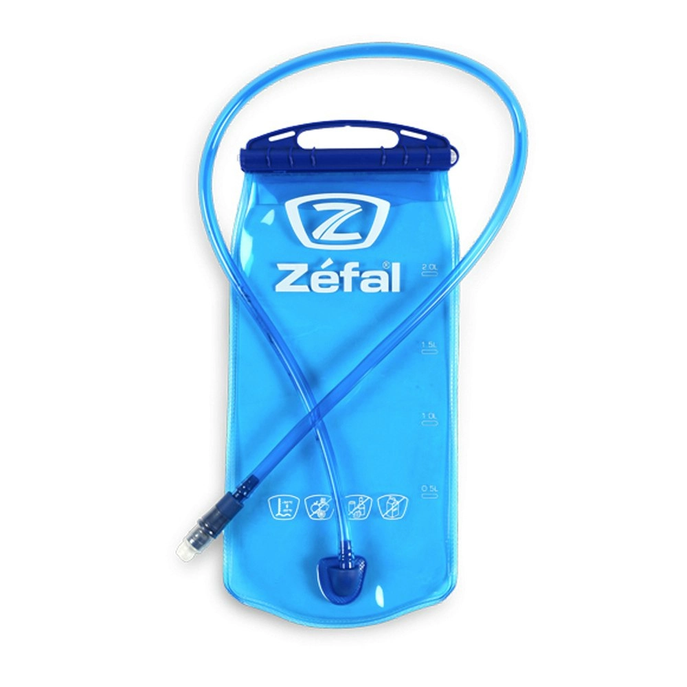 Zefal Hydration Water Bladder Pouch Outdoor Bike/Cycling Sports Clear Blue 2L