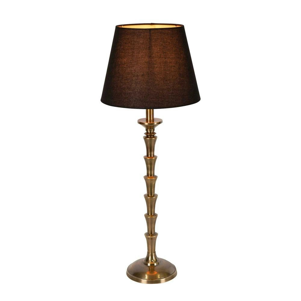 Belle Jordan Table Lamp w/ Base 60cm Bedside Night Light Decor Antique Brass