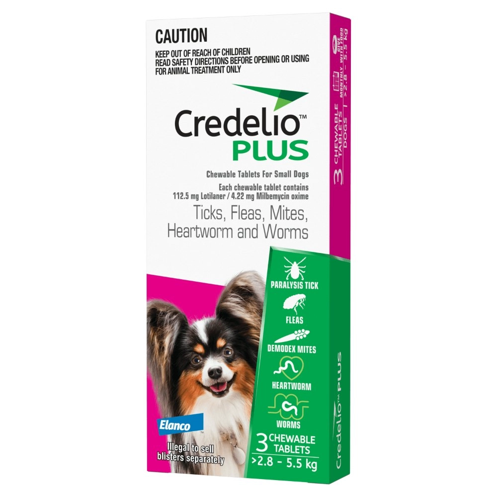 Credelio PLUS Small Dog Pink 3 Packs & 6 Packs