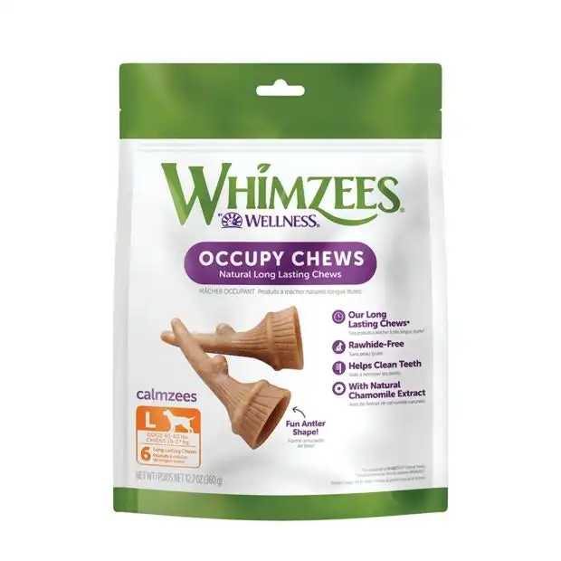 Whimzees Occupy Antler Dog Chews - Large