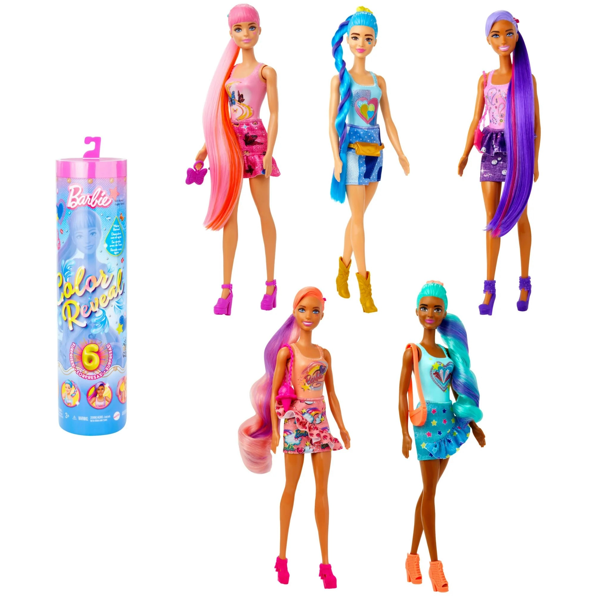 Barbie Colour Reveal Doll With 6 Surprises, Totally Denim Series