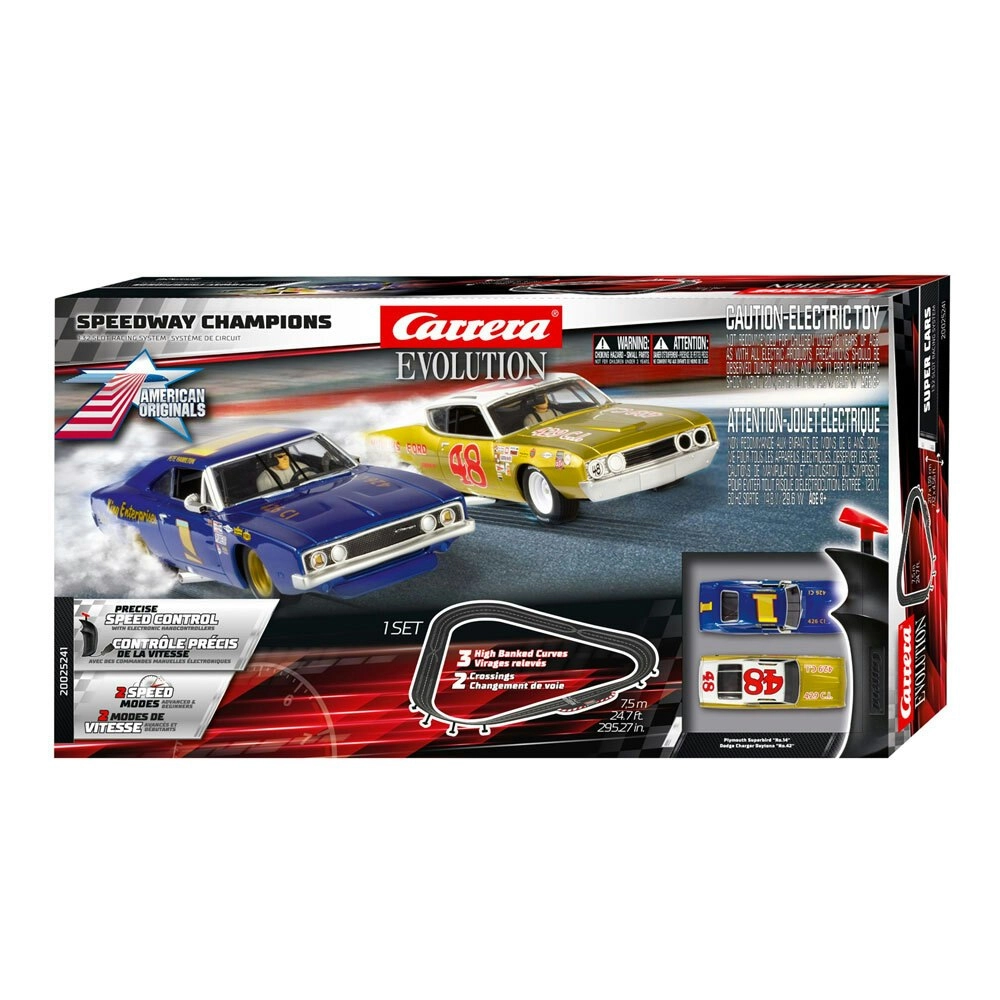 Carrera Speedway Champions 1:32 7.5m Banktrack Slot Car Childrens Toy Set 8y+