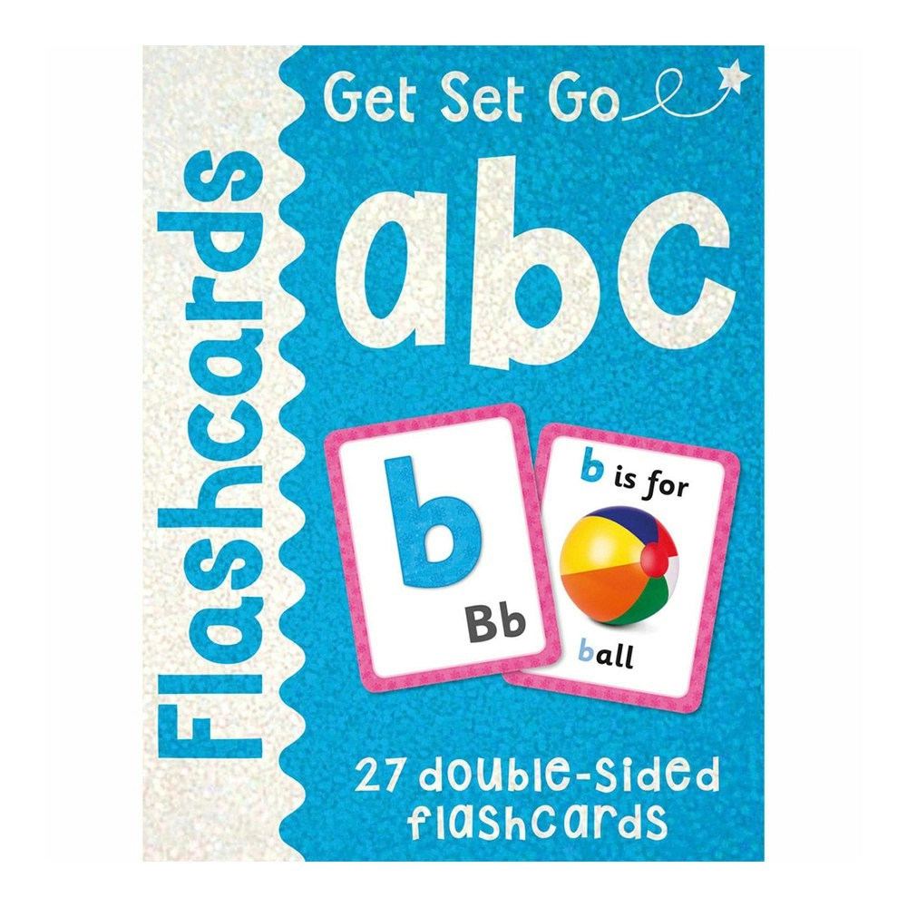 4PK Miles Kelly Get Set Go Letters/Numbers Kids Educational Learning Flashcards