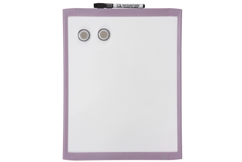 Quartet 36cm Purple Wall Mountable Magnetic Whiteboard/Marker/Magnet Home Office