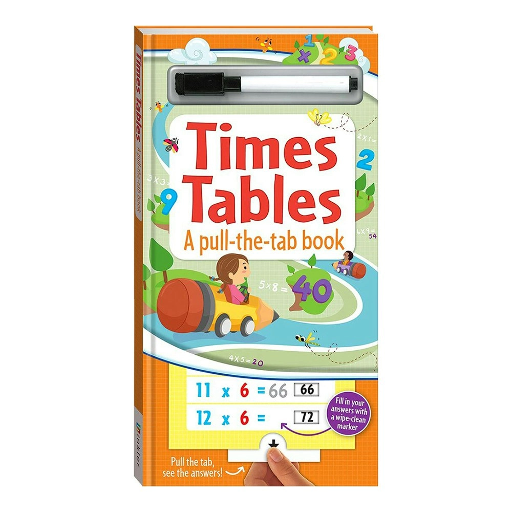 Rising Stars Pull the Tab: Times Tables Educational Book Kids Activity 4y+