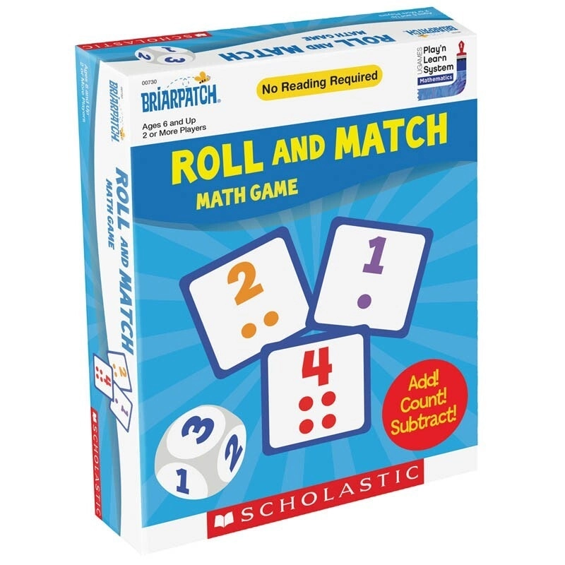 Scholastic Roll & Match Learning Math Game Kids/Children Educational Toy 2+