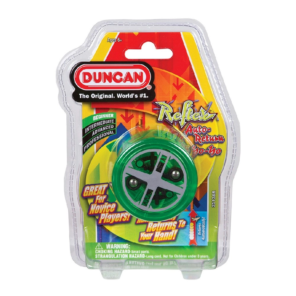 Duncan Yo Yo Beginner Reflex Auto Return Kids Classic Round Toy 6y+ Assorted