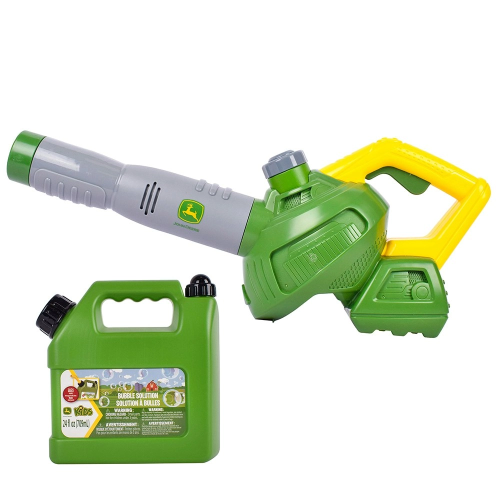 John Deere Bubble Leaf Blower & Bubble Refill Gas Can Kids Toy 700ml 3Y+