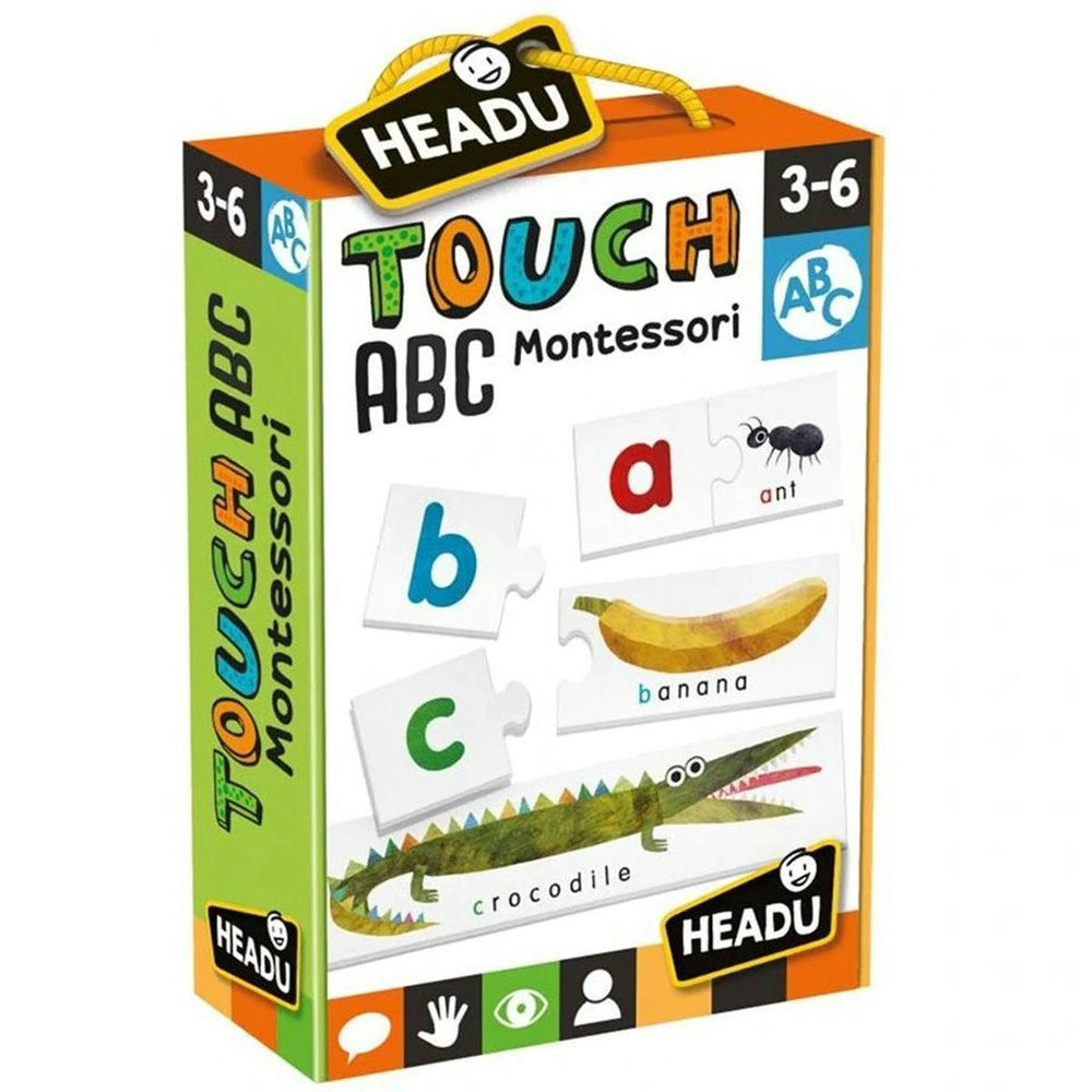 Headu Montessori Touch ABC Alphabet Puzzle Kids Educational/Reading Game 3-6y