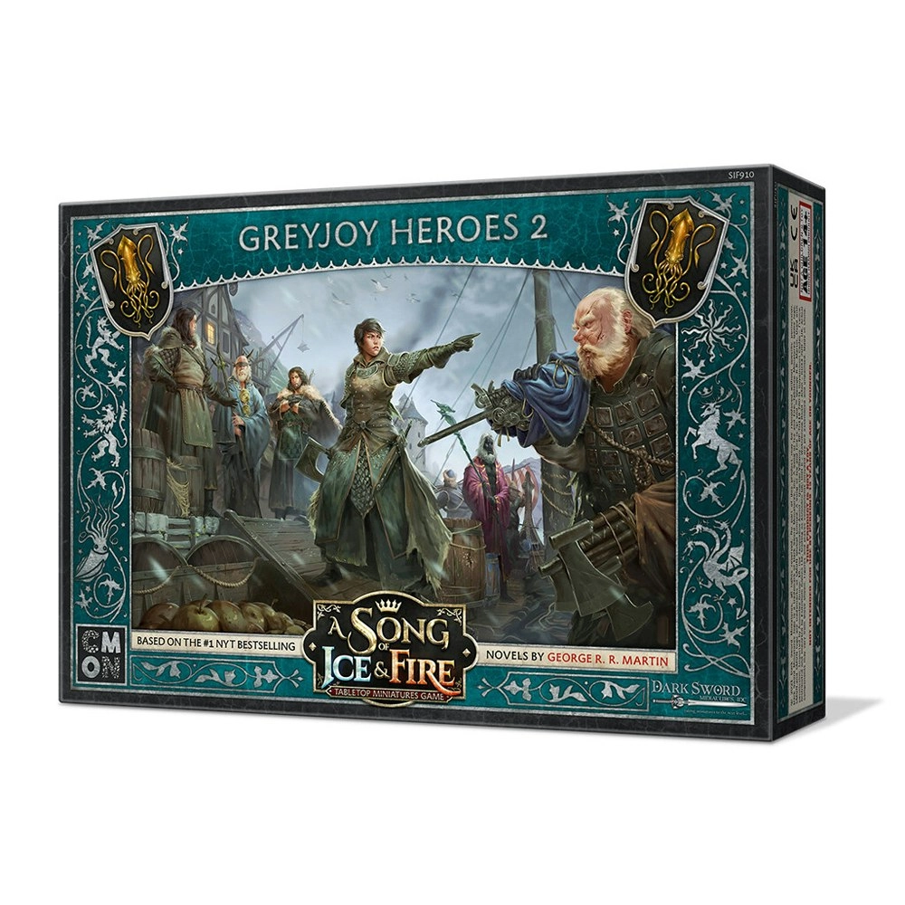 CMON A Song Of Ice & Fire Tabletop Miniatures Game Figure Greyjoy Heroes 2 14y+