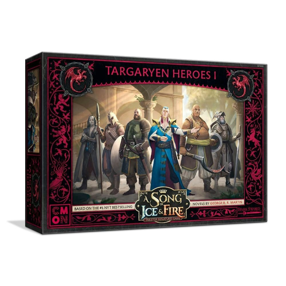 CMON A Song Of Ice & Fire Tabletop Miniatures Game Figure Targaryen Heroes 1 14+