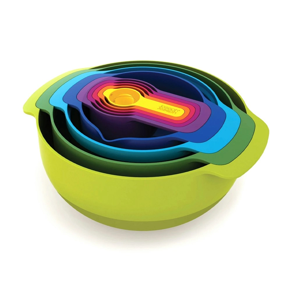 9pc Joseph Joseph Nest Food Preperation Bowl/Colander/Sieve Set Multi Colour