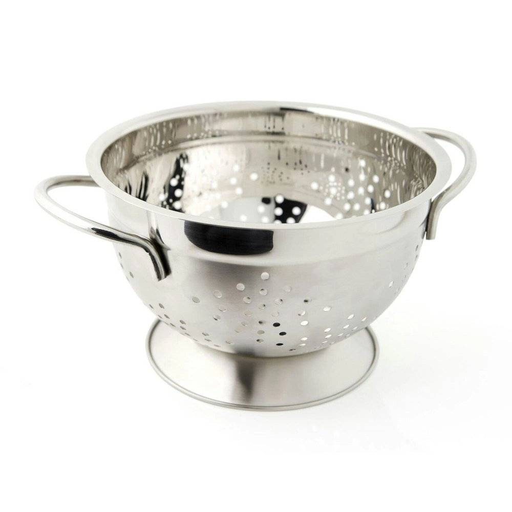 Cuisena 22cm Stainless Steel Colander Basket Strainer Container w/ Handle Silver